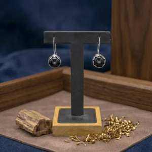 Blue Tigers Eye Earrings